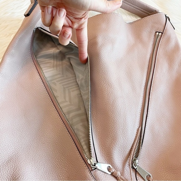 Rebecca Minkoff Mauve Leather Shoulder Bucket Bag - Picture 10 of 14